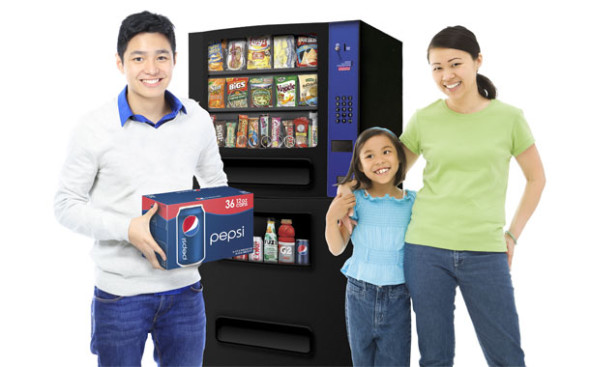 compact refreshment center family with Pepsi